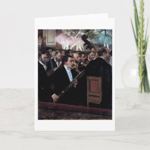 The Orchestra at the Opera, Edgar Degas Card