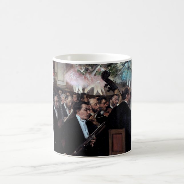 The Orchestra at the Opera, Edgar Degas Coffee Mug (Center)