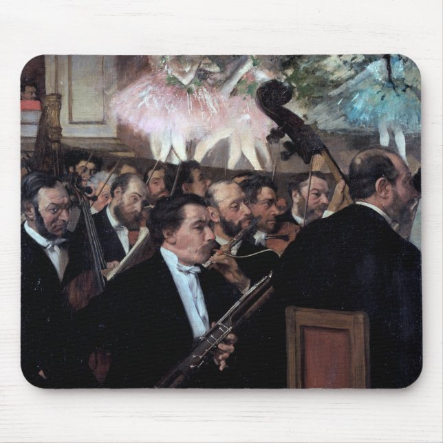 The Orchestra at the Opera, Edgar Degas Mouse Pad (Front)