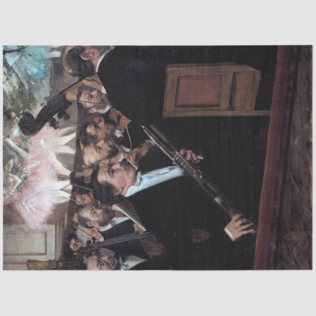 The Orchestra at the Opera, Edgar Degas Tissue Paper (Front)