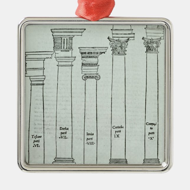 The Orders of Architecture Metal Tree Decoration (Front)