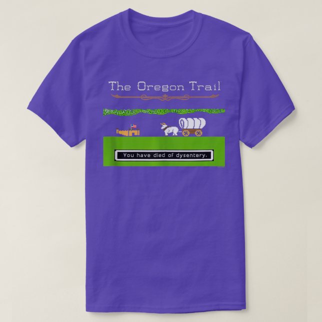 The Oregon Trail Dysentery With Fort Tank Top  (Design Front)