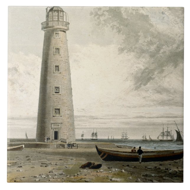 The Orford Nefs Lighthouses, Suffolk, from Volume Ceramic Tile (Front)