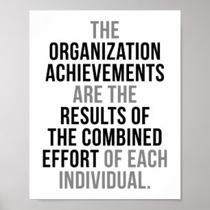 The Organisation Achievements Poster