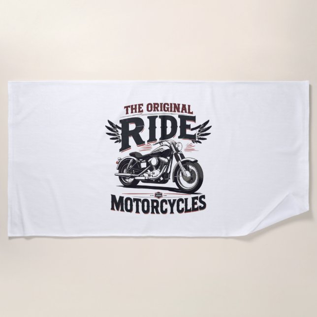 the orginal ride bike beach towel (Front)