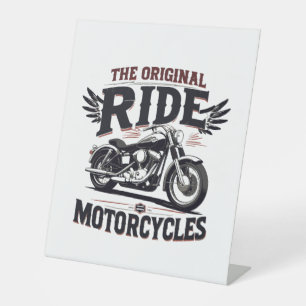 the orginal ride bike pedestal sign