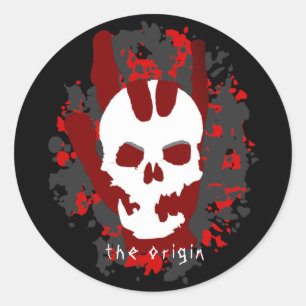 The Origin Hand Sign I love You Cool Hard Rocker Classic Round Sticker