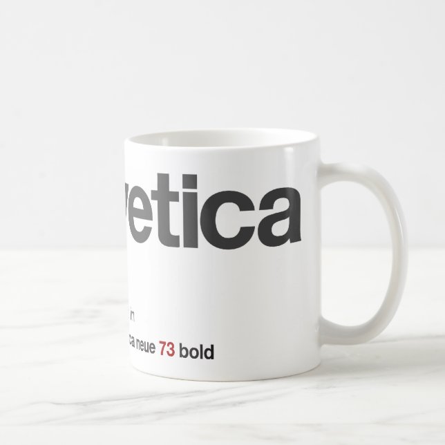 The Original Big  LoveHelvetica Logo Mug (Right)
