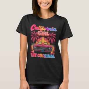 The Original California Girl Cute Pink Girly Palm T-Shirt