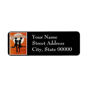 The Original Charleston Vintage Song Sheet Cover Return Address Label
