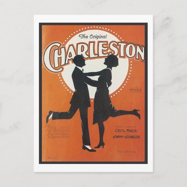 The Original Charleston Vintage Songbook Cover Postcard (Front)