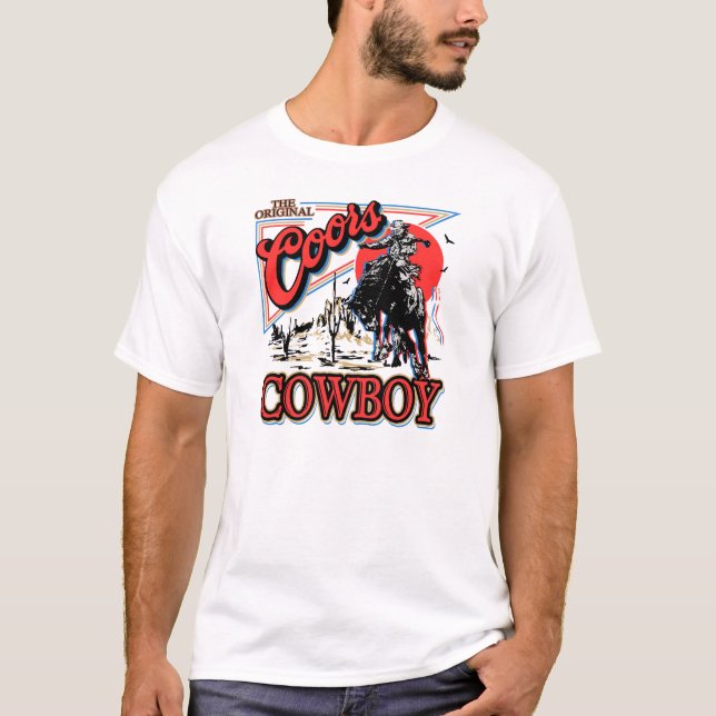 The Original Coors Cowboy Howdy Western T-Shirt (Front)