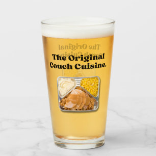 The Original Couch Cuisine Thanksgiving Shirt Glass