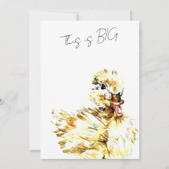 The Original Duckling Invitation (Front)