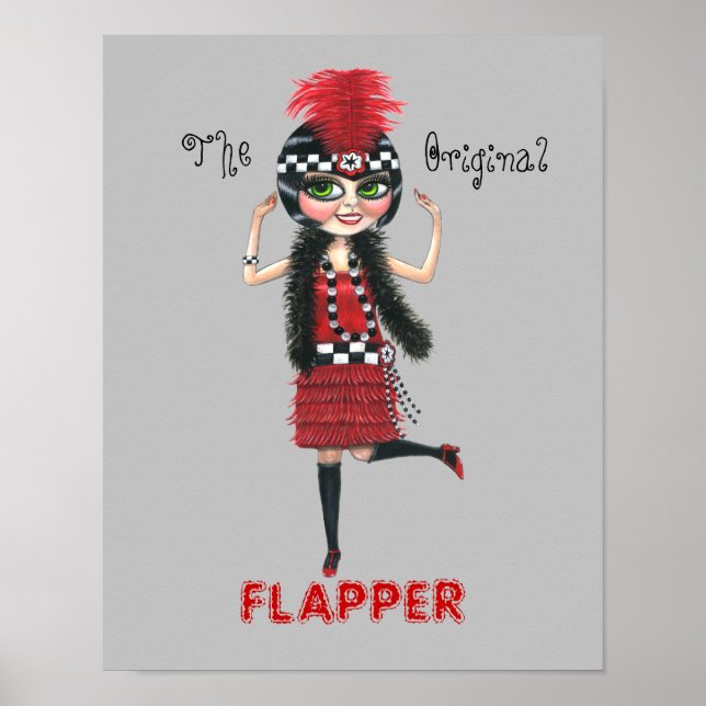 The Original Flapper Girl Roaring '20s Cute Doll Poster (Front)