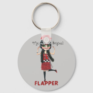 The Original Flapper Roaring '20s Keychain