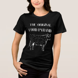 The Original Food Pyramid Tri-Blend Shirt