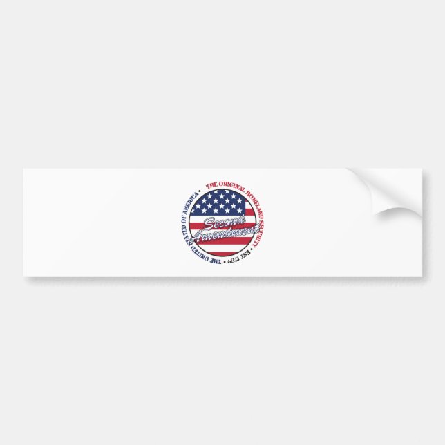 The original homeland security - Second amendment Bumper Sticker (Front)