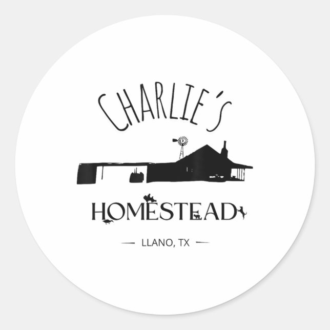 The Original Homestead  Classic Round Sticker (Front)