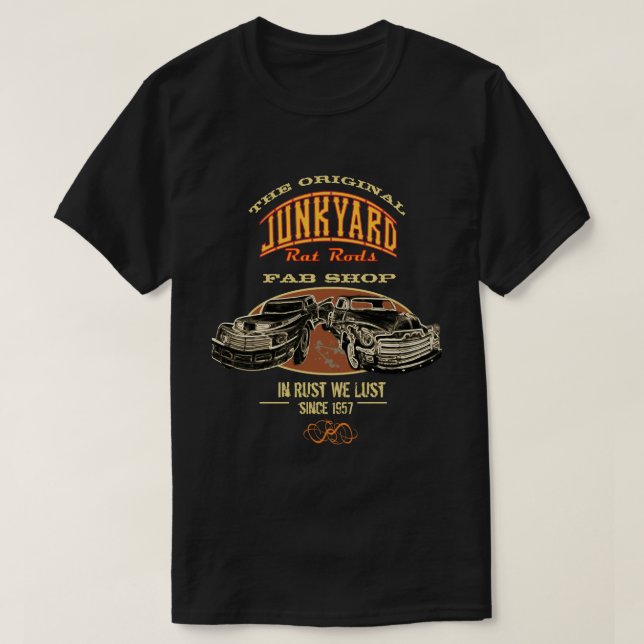 The Original Junkyard Rat Rods Any Name - T-Shirt (Design Front)