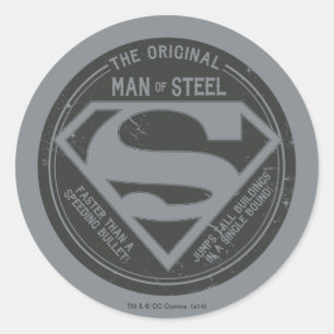 The Original Man of Steel Classic Round Sticker