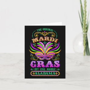 The Original Mardi Gras Mobile Alabyma 1703  Card
