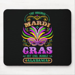 The Original Mardi Gras Mobile Alabyma 1703 Mouse Pad