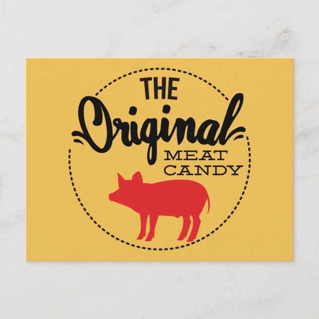 The Original Meat Candy Postcard (Front)