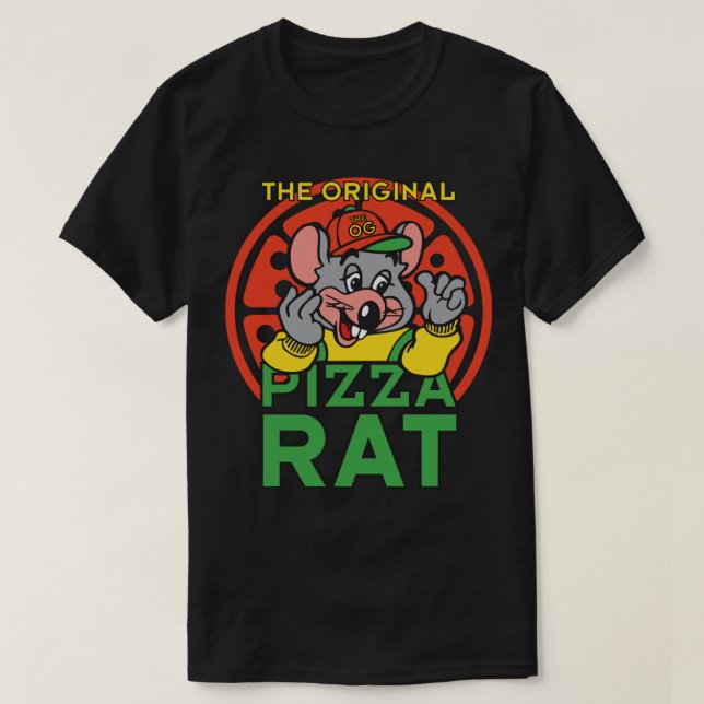 The Original Pizza Rat  T-Shirt (Design Front)