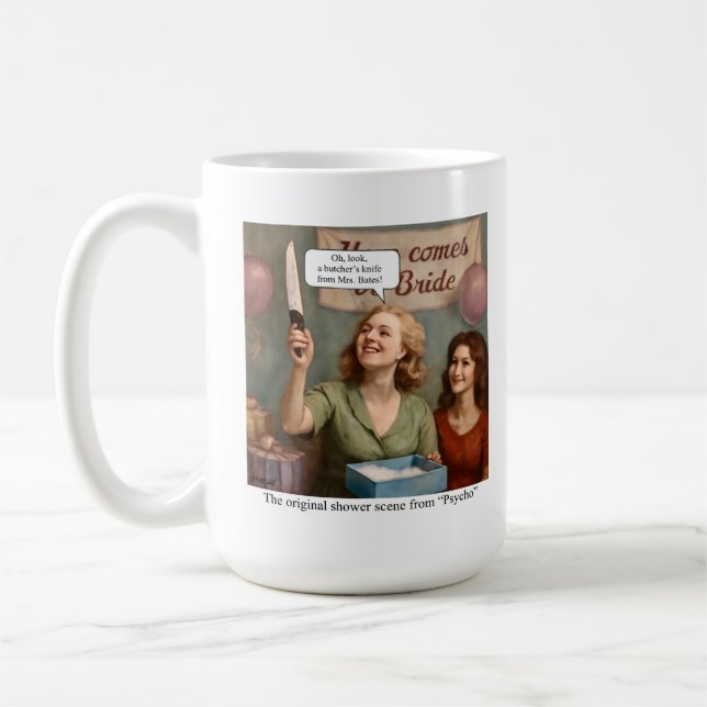 The original shower scene from Psycho. Coffee Mug (Left)