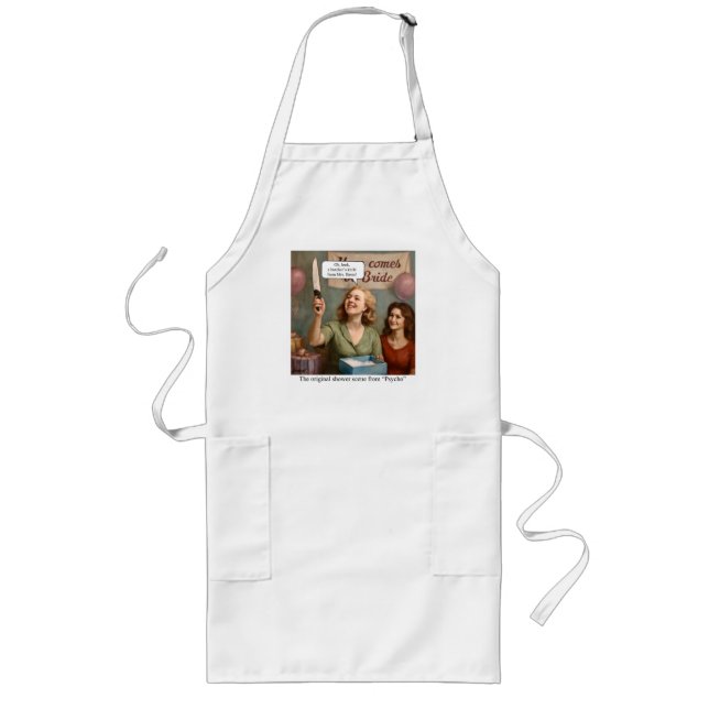 The original shower scene from Psycho. Long Apron (Front)