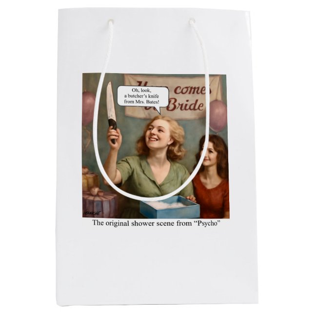 The original shower scene from Psycho. Medium Gift Bag (Front)