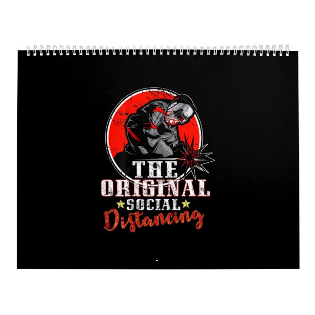 The Original Social Distancing | Cute Welder Gift Calendar (Cover)