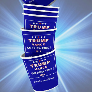 The Original Trump-Vance 2024 Election Paper Cups