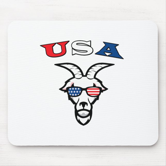 The Original Usa The Goat  Mouse Pad (Front)