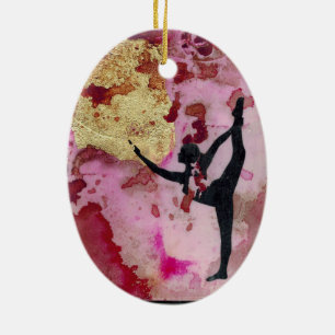 The Original Yoga Girl Ceramic Ornament