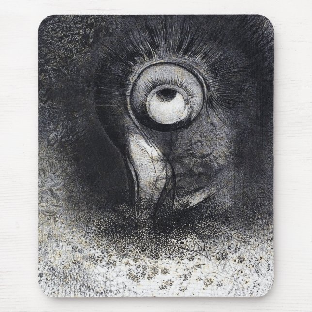 The Origins drawing by Odilon Redon Mouse Pad (Front)