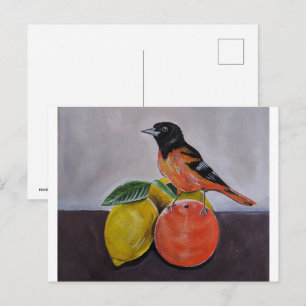 The Oriole's Restful Pose Painting by Alfred Fox Postcard