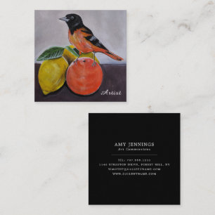 The Oriole's Restful Pose Painting by Alfred Fox Square Business Card