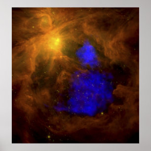 The Orion nebula in the infrared Poster
