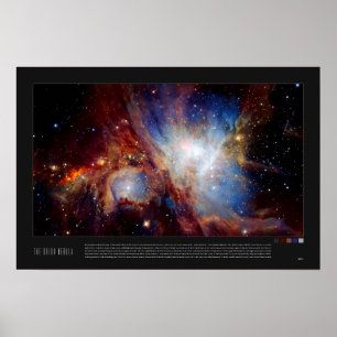 The Orion nebula (Messier42, M42) Poster