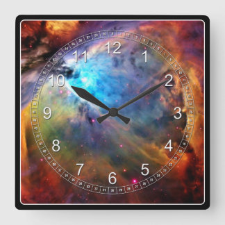 The Orion Nebula Square Wall Clock