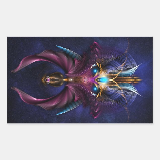 The Orkolon Starfield Rectangular Sticker (Front)