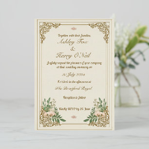 The Ornamental Flourish Wedding Invitation