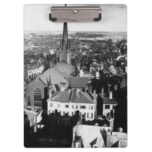 The ornamented spire of a church in Boston Clipboard