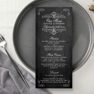 The Ornate Chalkboard Wedding Collection - Menus