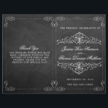 The Ornate Chalkboard Wedding Collection - Program<br><div class="desc">The Ornate Chalkboard Wedding Collection - Programs.</div>