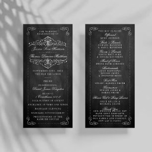 The Ornate Chalkboard Wedding Collection - Program