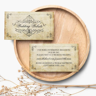 The Ornate Flourish Vintage Wedding Collection Enclosure Card