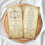 The Ornate Flourish Vintage Wedding Collection Program<br><div class="desc">The Ornate Flourish Vintage Wedding Collection - Program Cards.</div>